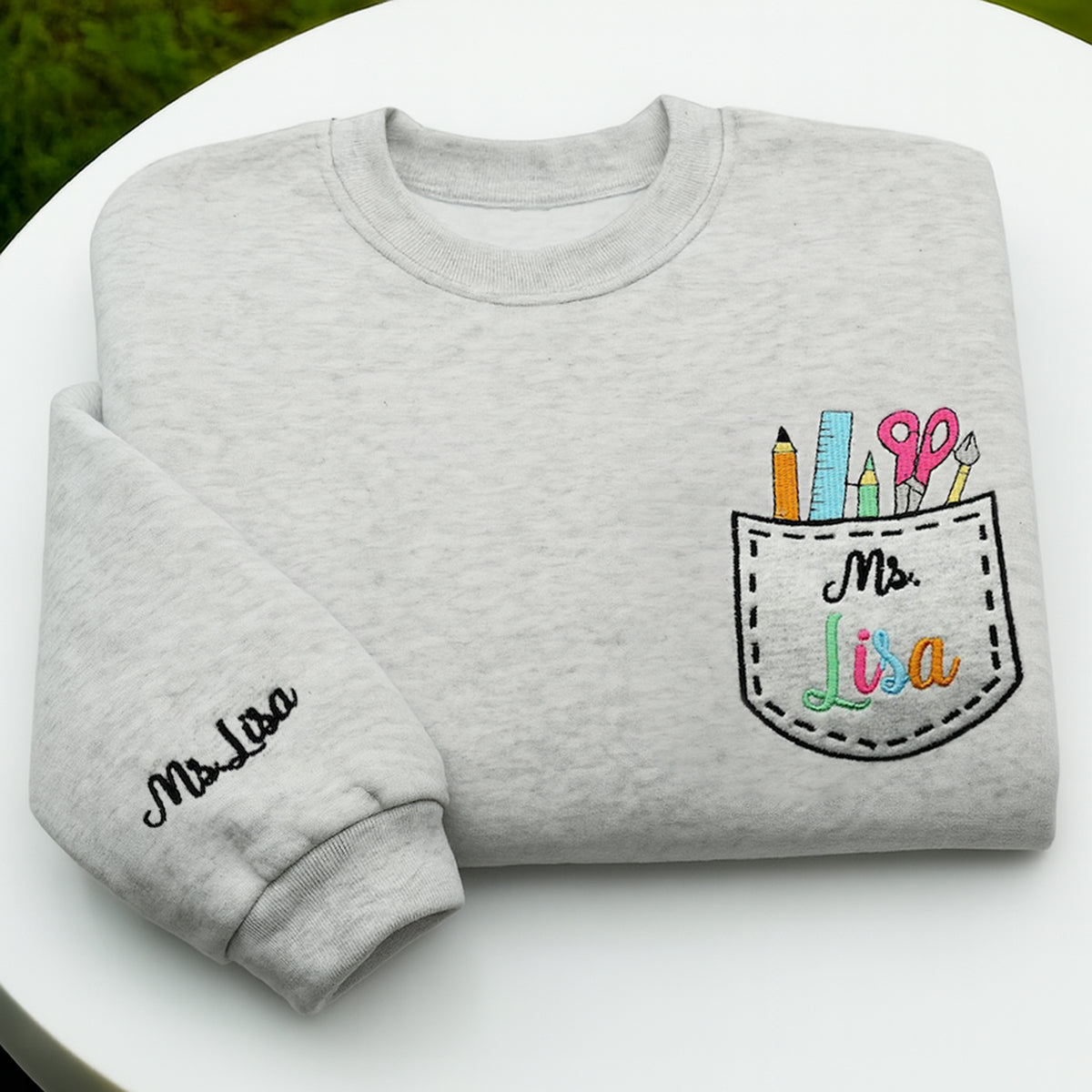 Personalized Teacher Name Embroidered Sweatshirt - Back To School Shirt - Gift Suggestions For Teachers Day -Teacher Gift il_794xN.6884768848_kssb2.jpg