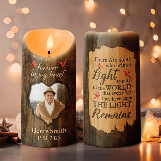 Custom Memorial Candle with Photo, Personalized Remembrance Candle, Memorial Gift, Sympathy Keepsake, In Loving Memory Candle