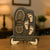 No Matter How Big We Get - Family Footprints Personalized 2-Layered Wooden Plaque With Stand, Father's Day Gift, Gift For Dad, Grandpa