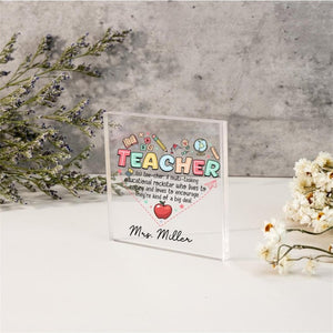Teacher Gifts,Teacher Appreciation Gifts,Custom Teacher Desk Name Plate,Teacher Plaque,Thank You Teacher,Teacher Name Sign,Leaving School