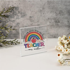 Teacher Gifts,Teacher Appreciation Gifts,Custom Teacher Desk Name Plate,Teacher Plaque,Thank You Teacher,Teacher Name Sign,Leaving School
