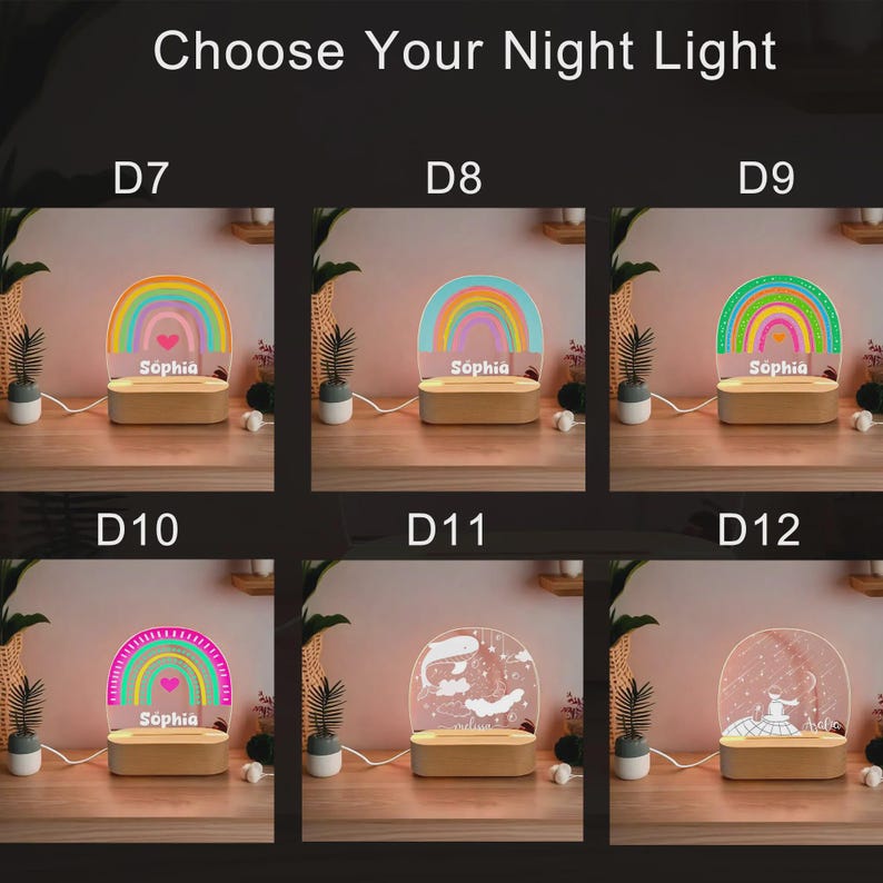 Custom Name Ballerina Night Light Gift for Girls Perfect for Bedroom Decor | Personalized Your Girl Name for Christmas and Birthday Gift