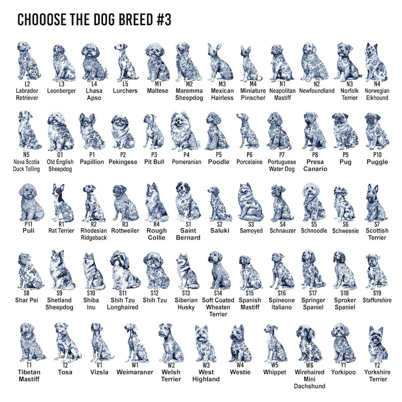 Dog Lover Gift Dog Breeds Chinoiserie Toile De Jouy Style, Personalized Jewelry Dish Gift for Pet Lover, Dog Dad Dog Mom Trinket Dish