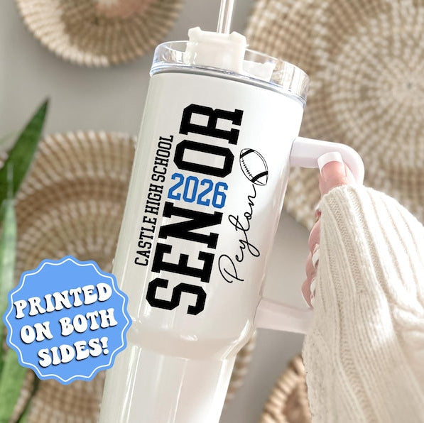 Personalized Senior 2026 Tumbler, Custom Graduation Tumblers, 2026 Senior, Class of 2026, Back to School Gift for Senior, Senior Night Gifts