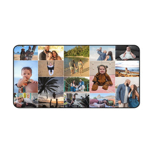 Photo Desk Mat, Personalized Customized Mouse Pad, Office Desk Decor, Computer Workstation Accessories, Photo Gift Idea