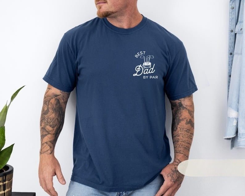 Best Dad By Par Personalized Shirt Golf Dad Shirt Fathers Day Gift Custom Golf Shirt For Dad Cool Dads Club Golf Lovers Shirt