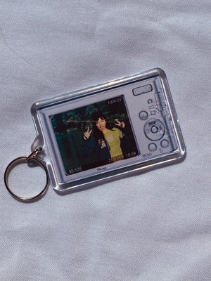 Custom digital camera keychain | kpop, phone charm, celebrity, anime, friendship