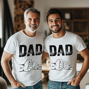 Personalized Shirt Father's Day Gift for Grandpa, for Dad, Dad The Man The Myth The Legend, Gift for Husband, Custom Fist Bump Dad Shirt