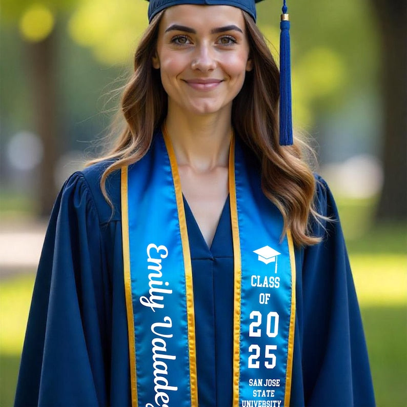 Custom Class of 2025 stoles Graduation,Personalized Graduation Stole,Graduation Sash,High School Graduation Gift,College,Grad Gifts Idea