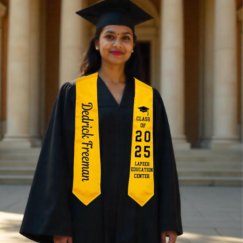 Custom Class of 2025 stoles Graduation,Personalized Graduation Stole,Graduation Sash,High School Graduation Gift,College,Grad Gifts Idea
