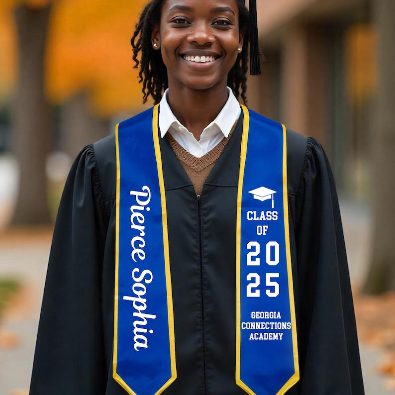 Custom Class of 2025 stoles Graduation,Personalized Graduation Stole,Graduation Sash,High School Graduation Gift,College,Grad Gifts Idea