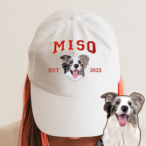 Custom Dog Baseball Trucker Cap Birthday Gift For Her Custom Embroidered Dog Hat Custom Cat Hat Personalized Vintage Baseball Dog Mom Hat