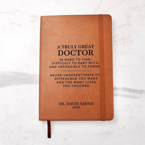 Doctor Retirement Gift Personalized Journal Notebook - Retiring MD Gift, Physician Retirement, Doctor Farewell Gift, Doctor Appreciation