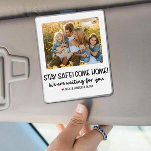 Personalized Dad Car Visor Clip, Fathers Day Gifts, Drive Safe Daddy Gift Idea, Gift for Grandpa, Father s Day Dad Picture Frame
