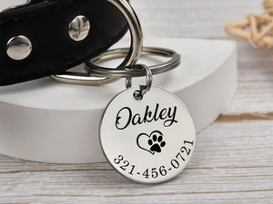 Stainless Steel Dog Tag, Pet Dog Tag, Dog ID Tag, Personalized Pet Dog Tag, Puppy Tag, Dog ID Tag, Dog Tag for Dogs