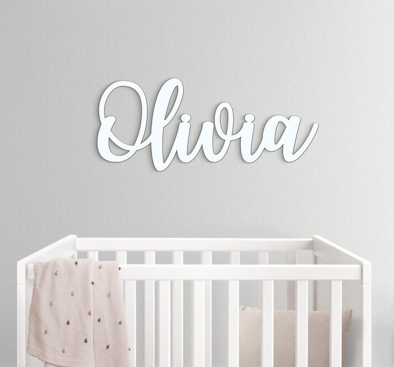Wooden Name Sign Baby Name Sign Nursery Name Sign Custom Name Sign Wooden Letters Wood Name Sign Wall Name Sign Baby Name Cutout
