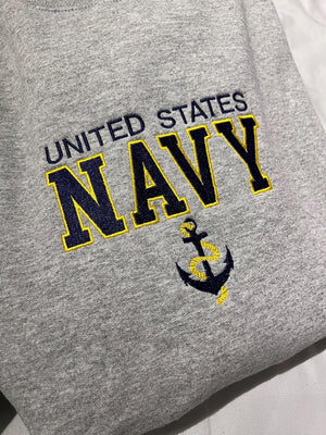 Embroidered US Navy Sweatshirt with Anchor Military Pride Pullover Navy Veteran Gift Patriotic Crewneck Unisex Armed Forces Sweater il_794xN.6900989528_ssc9.jpg