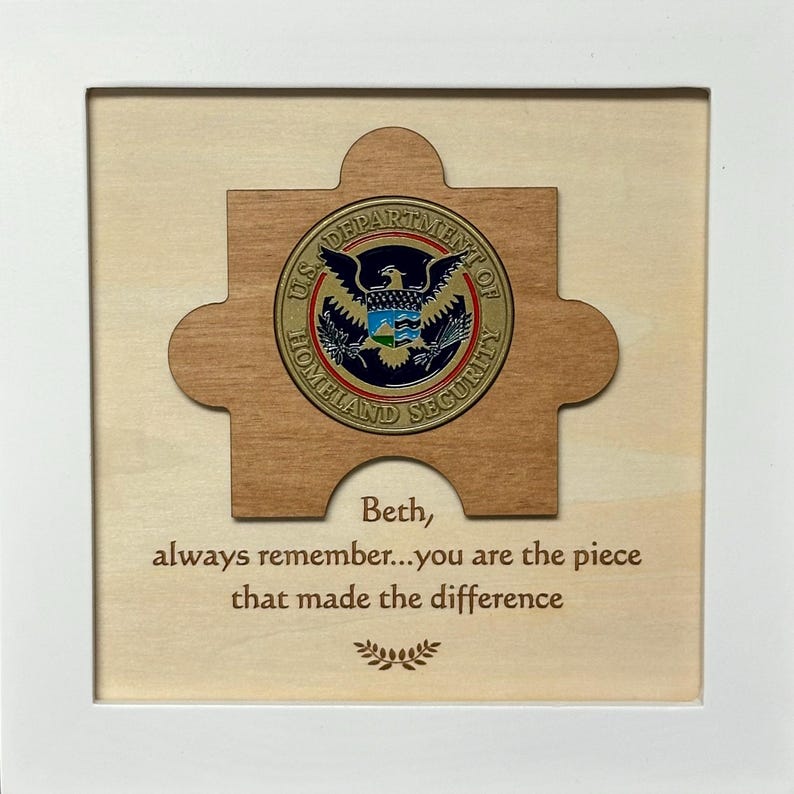 Difference Maker, You Are the Piece That Made the Difference, Mentor Gift, Retirement Present, Coworker Farewell Gift