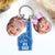 Personalized Father's Day Keychain, Father's Day Gift, 1 Dad Keychain With Photo Charm, Sports Dad Gift, Gift for Grandpa, Gift From Kids