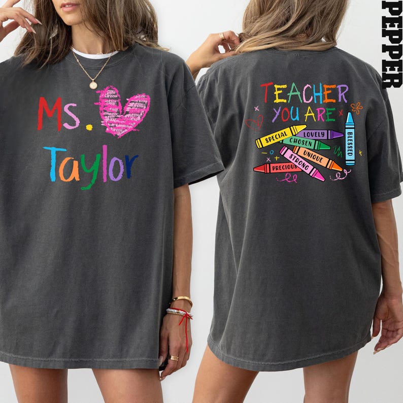 Custom Name Teacher T-Shirt, Personalized Teacher Gift, Teacher You Are Shirt, Teacher Graduation Shirt, Graduation Gift