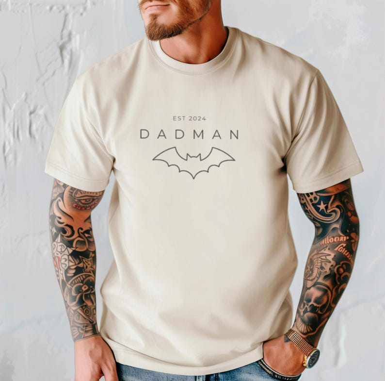 Dadman Personalized T-Shirt, Gift from Son,Gift from Daughter, Birthday Gift for Dad, Father's Day Gift,Personalized Father's Day Gift Ideas