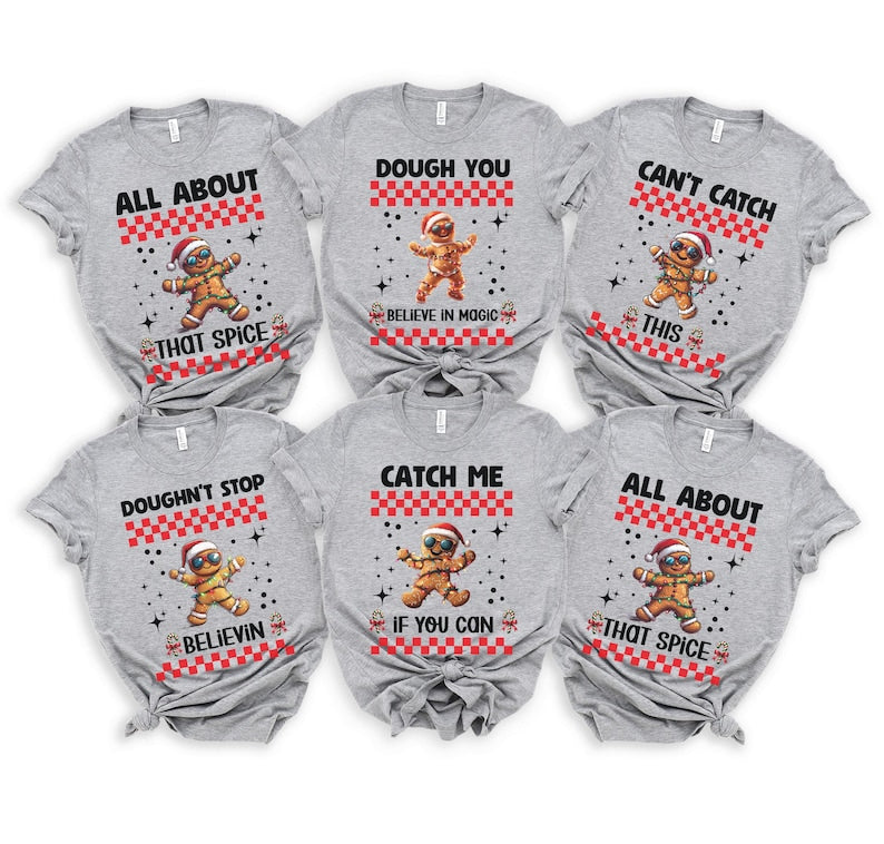 Gingerbread Christmas matching shirts, Holiday Matching Pajamas, Matching Christmas Pjs, Funny Xmas Shirts, Family Christmas Shirts