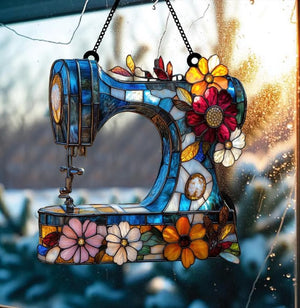 Sewing Machine Acrylic Suncatcher, Quilting Sign For Sewing Room Decor, Sewing Lover Suncatcher, Quilter Gift, Sewer Gifts, Sewer Decor