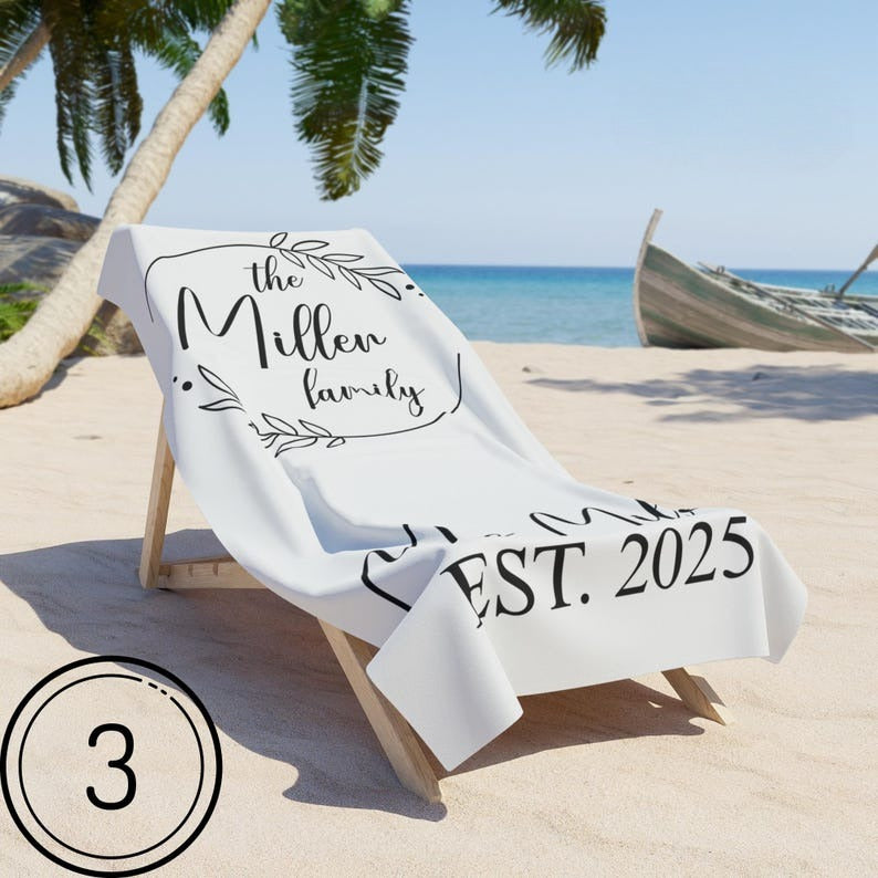 Beach Towel Monogram Couple, Mr and Mrs Beach Towel Custom Wedding, Husband and Wife Beach Towel for Bride and Groom, Newly Wed Beach Towels