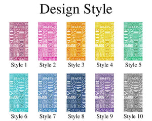 Personalized Signature Style Beach Towel, Kids Custom Name Pool Towels, Kids Beach Towel, Kids Name Towel, Beach Towel for Kids Adults