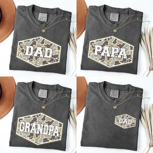Vintage Camo Dad Bundle Shirt, Dad Camouflage T-shirt, Dad Camo Shirt, Dad Shirt, Retro Daddy Shirt, Father's Day Gift, Dad Shirt