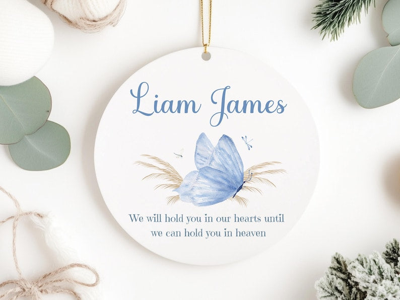 Personalized Angel Baby Memorial Ornament: Child Loss Remembrance Keepsake