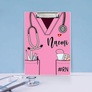 Custom Nurse Clipboard with Name Personalized RN Clipboard for Nurses, Nurse Appreciation Gift, Graduation Gift for RN, LPN, cna