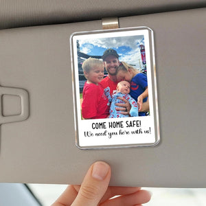 Photo Car Visor Clip, Fathers Day Gifts, Drive Safe Daddy Gift Idea, Gift for Grandpa, Father s Day Picture Frame Dad Gift