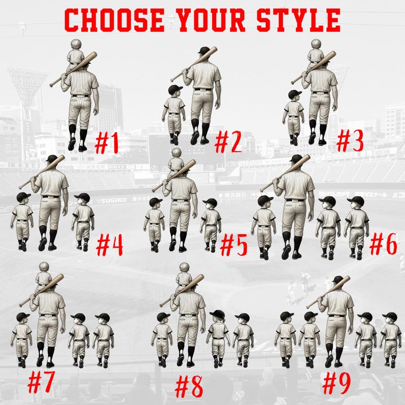 Baseball No. 1 Dad Grandpa Man & Kids Trading Card Style Personalized Acrylic Block Plaque Father's Day Gift for Baseball Dad, Husband Gift