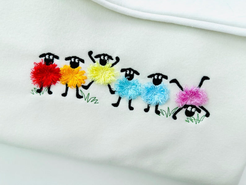 Funny Fuzzy Sheep Fringed Lamb Sweatshirt - Sheep Shirt, Funny Gift for Sheep Lover, Sheep Mom, Vegan Shirt, Farm Animal Shirt, Country Girl il_794xN.6914668275_j8i3.jpg