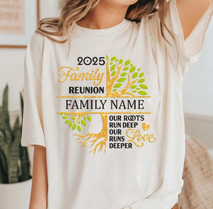 Our Roots Run Deep Shirt, Our Love Runs Deeper Shirt, Custom Family Shirt, Family Reunion Shirt, Family Tree Shirt, Family Name Shirt