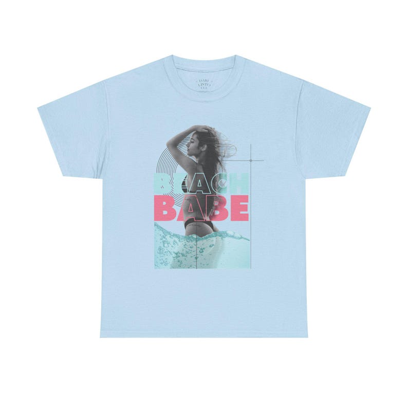 Summer Clothing Beach Babe Cotton Tee, Summer T-Shirt, Beachwear, Vacation Shirt, Casual Outfit, Gift for Her