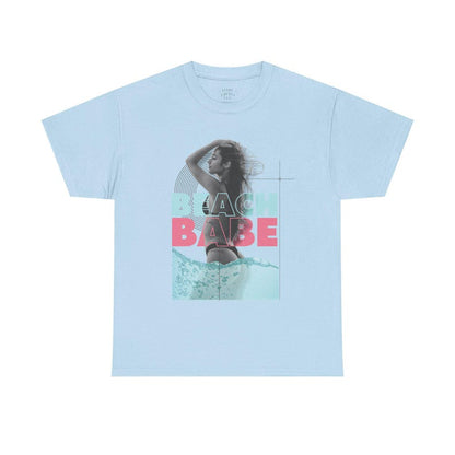 Summer Clothing Beach Babe Cotton Tee, Summer T-Shirt, Beachwear, Vacation Shirt, Casual Outfit, Gift for Her