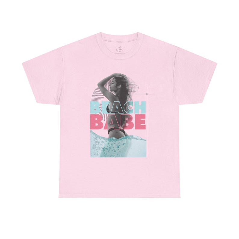 Summer Clothing Beach Babe Cotton Tee, Summer T-Shirt, Beachwear, Vacation Shirt, Casual Outfit, Gift for Her