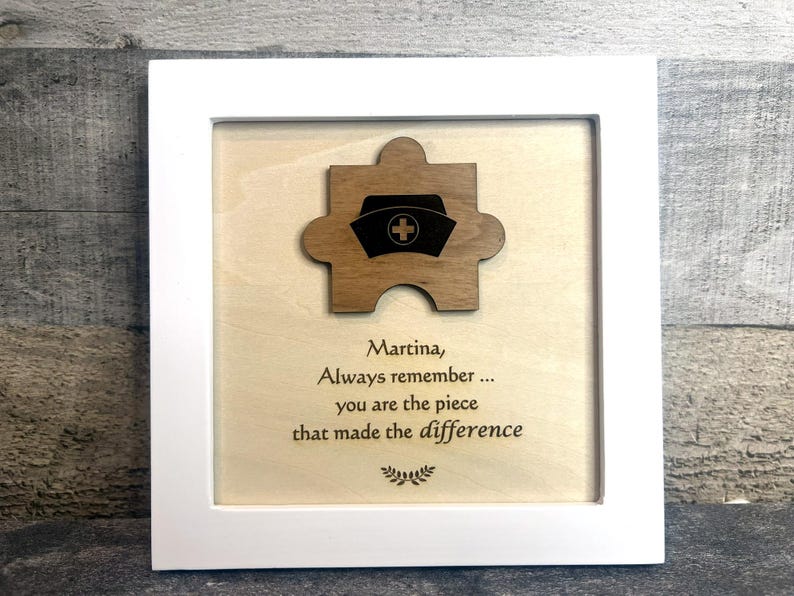 Difference Maker, You Are the Piece That Made the Difference, Mentor Gift, Retirement Present, Coworker Farewell Gift