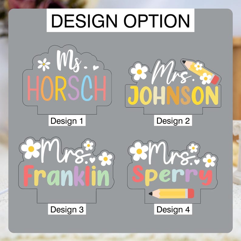 Teacher Appreciation Gift, Custom Teacher's Name Lamp, Personalized Teacher Desk Name Plate, Custom Teacher Gifts, Back to School 2025