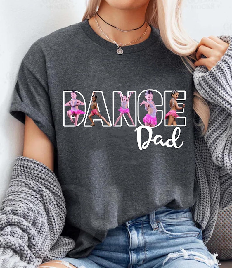 Custom Dance Mom Shirt, Dance Mom Custom Photo Shirt, Personalized Dance Mom T-shirt, Cheer Mom Shirt, Dance Photo Shirt, Dance Mom Gifts