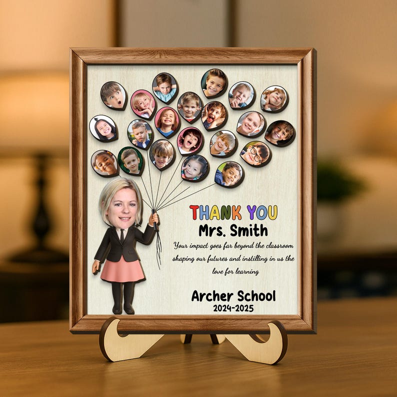 Teacher Appreciation Gifts, Teacher Gift from Class, Personalized Teacher Thank You Gift from Students, End of Year Teacher Gift from Class
