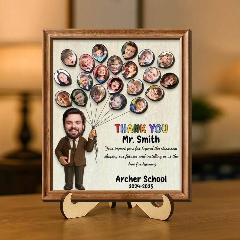 Teacher Appreciation Gifts, Teacher Gift from Class, Personalized Teacher Thank You Gift from Students, End of Year Teacher Gift from Class