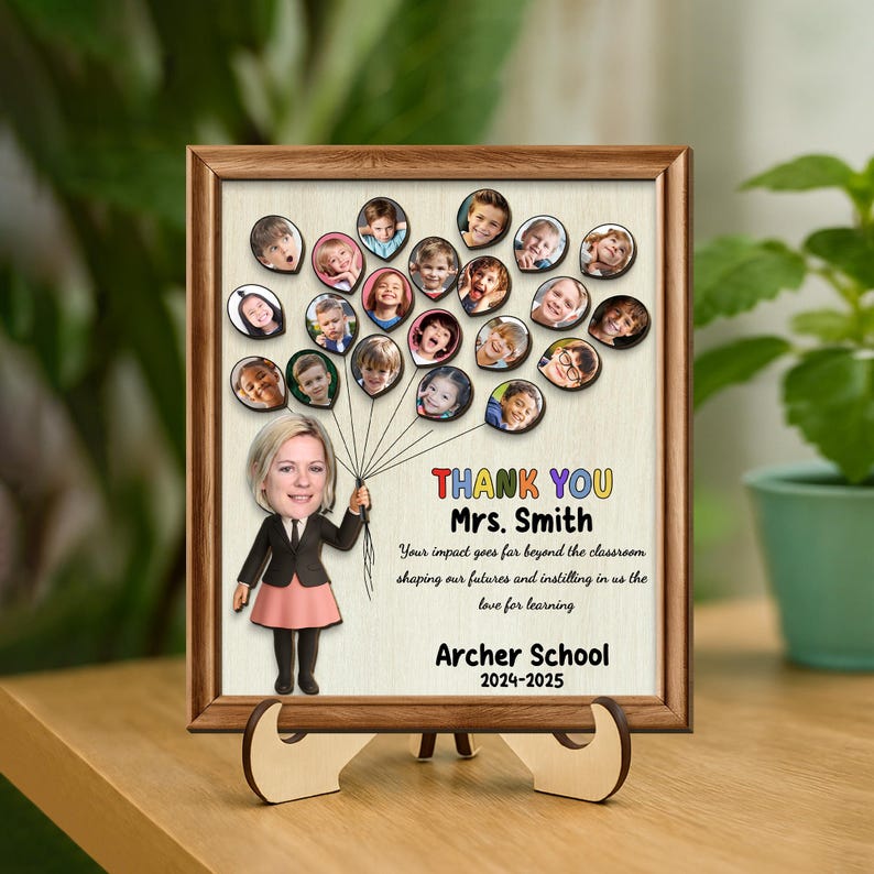 Teacher Appreciation Gifts, Teacher Gift from Class, Personalized Teacher Thank You Gift from Students, End of Year Teacher Gift from Class