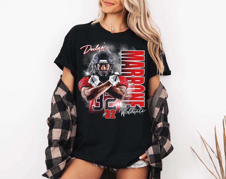 Custom Player Football Shirt, Soft Style Football Shirt, Custom Football Shirt, Personalized Player Shirt, Football Mom, High School