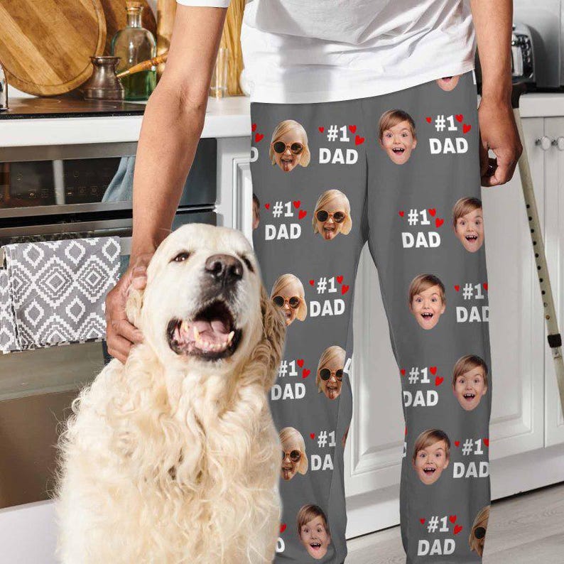 Custom Fathers Day Pajama Gift,Personalized Photo Pajama Pants,Pajama Gifts,Best Dad Ever Pajama,Gift for Dad/PAPA