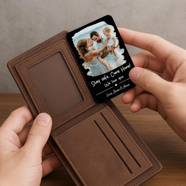 Personalized wallet card, Custom wallet card, Custom Dad Photo, Father's Day Gift From Son Daughter, Fathers Day Gift For Dad