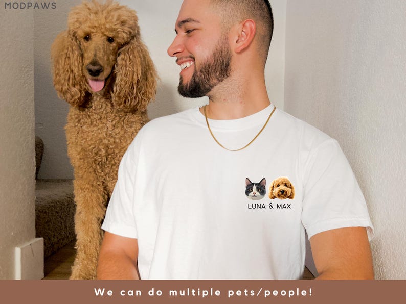 Custom Pet Shirt Pet Photo + Name Custom Dog Shirt Personalized Dog Shirt Custom Dog T Shirts for Humans Custom Cat Shirt for Dog Mom or Dad