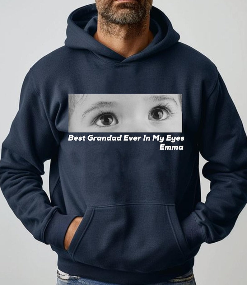 Best Daddy Ever In My Eyes Shirt, Eyes Shirt, Eyes Photo T-shirt, Those Eyes T-Shirt, Custom Photo, Father's Day Shirt, Gift For Dad